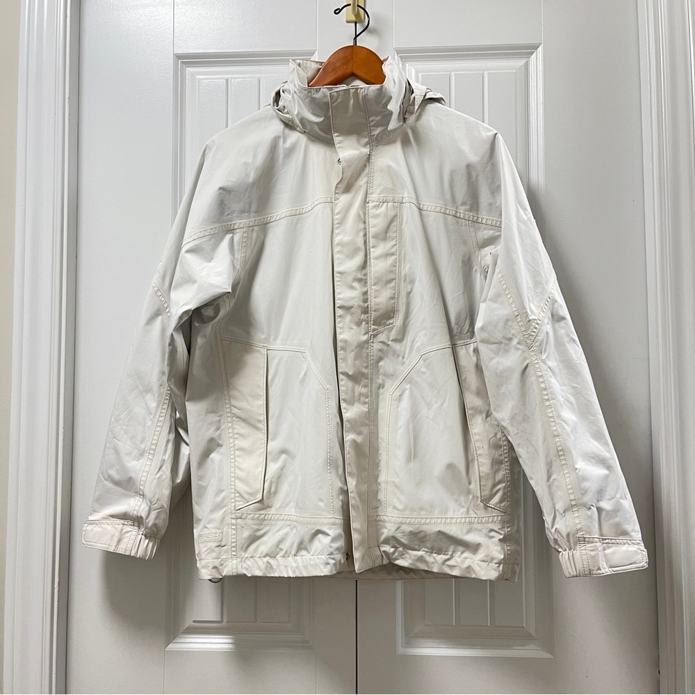 Aigle Men’s Gore-Tex 2L Rain Jacket Off-white – S
